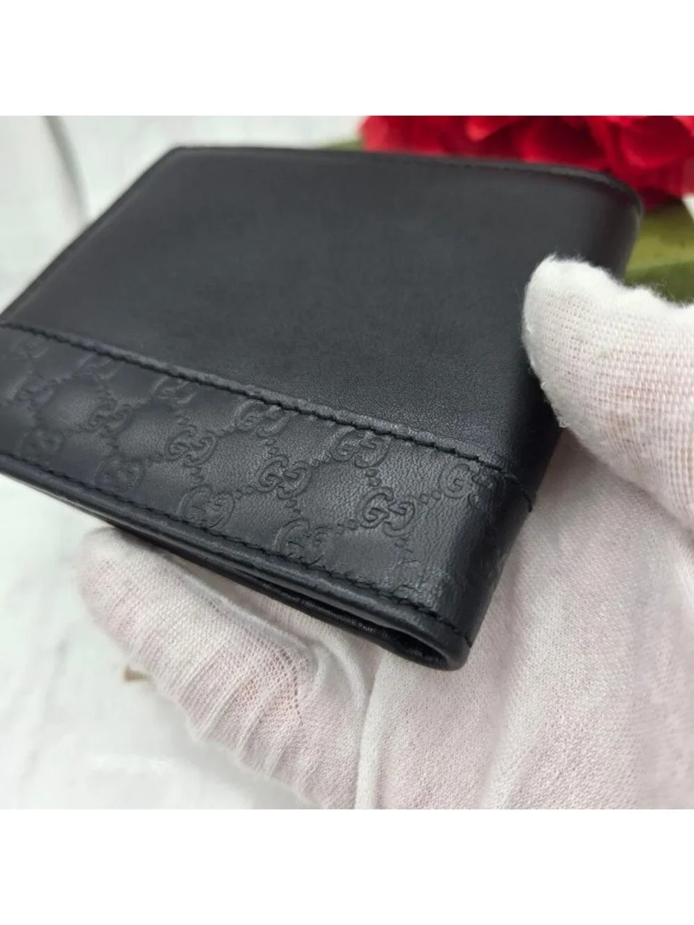 Gucci Billfold Folding Wallet Microshima GG